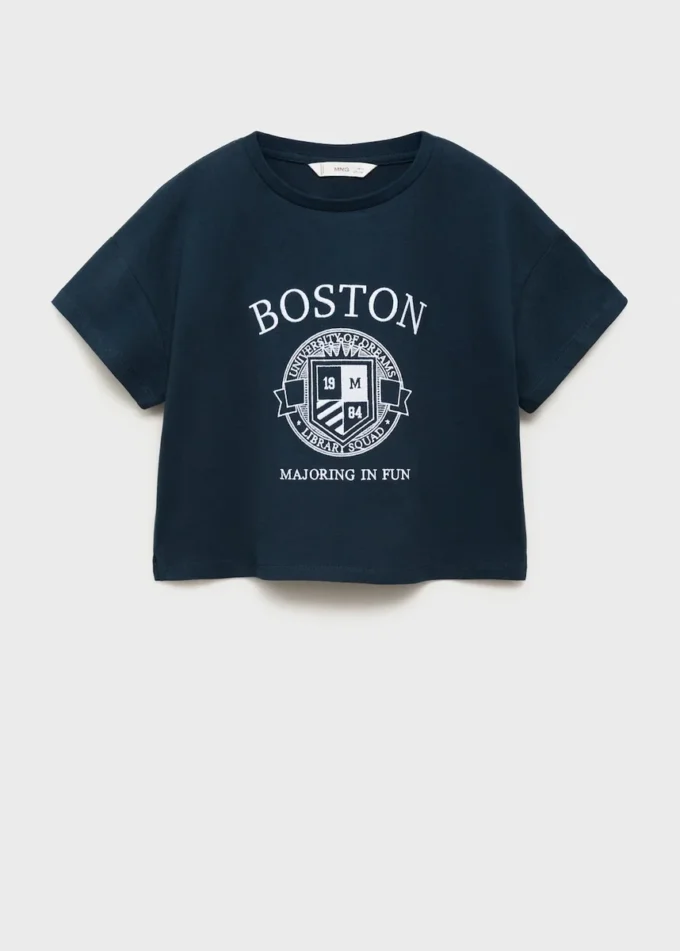 T-shirt in cotone ricamata T-shirt in cotone ricamata