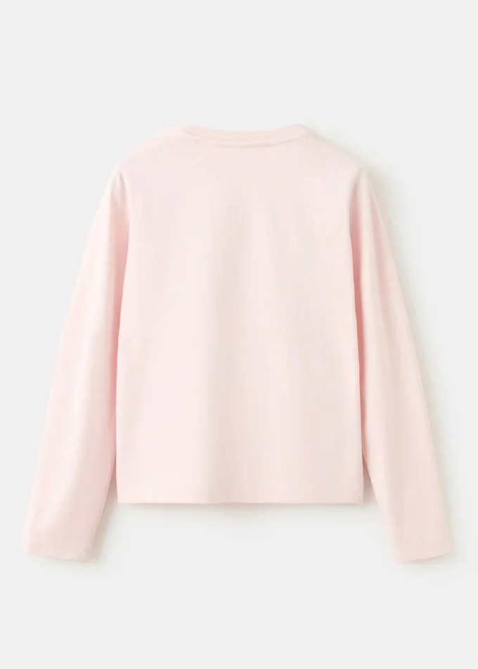 T-shirt in cotone ricamata