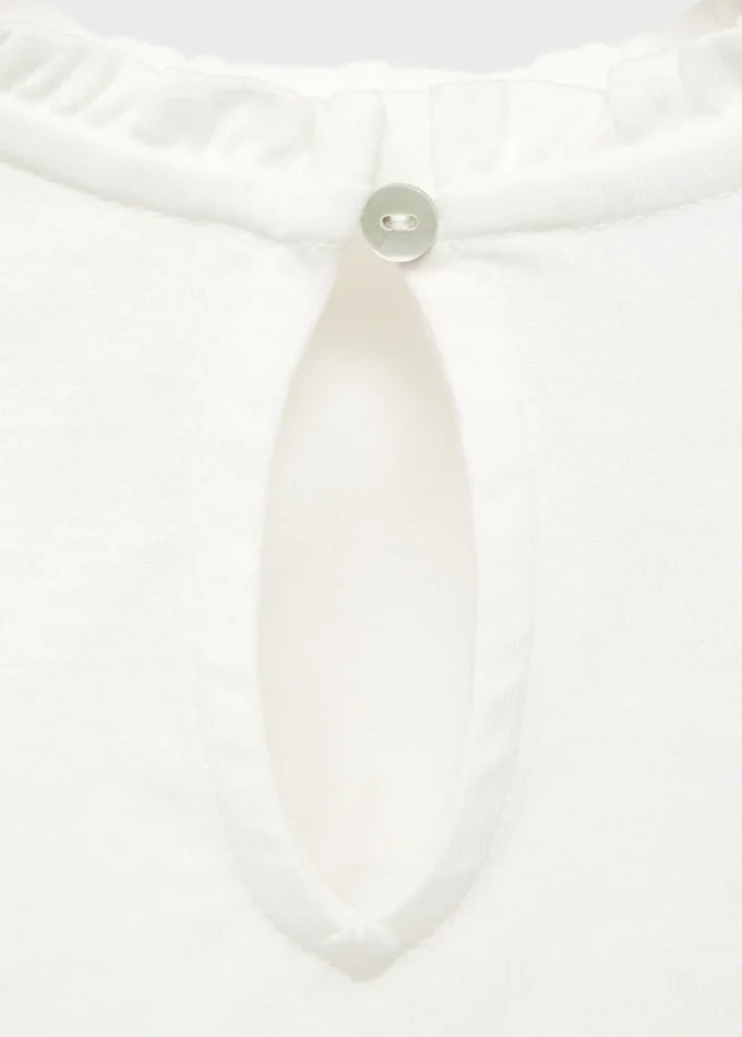 T-shirt in cotone ricamata T-shirt in cotone ricamata