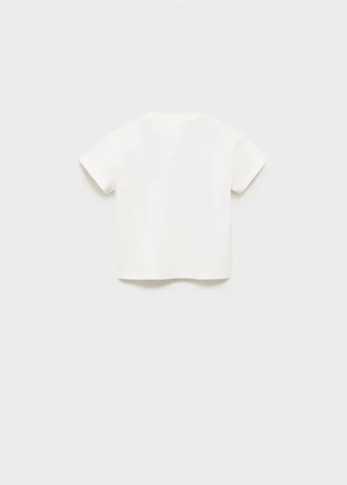 T-shirt in cotone ricamata