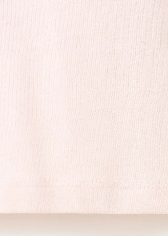 T-shirt in cotone ricamata