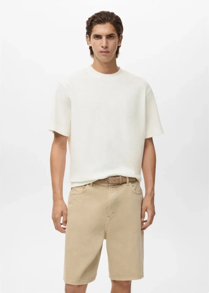 T-shirt in cotone testurizzato T-shirt in cotone testurizzato