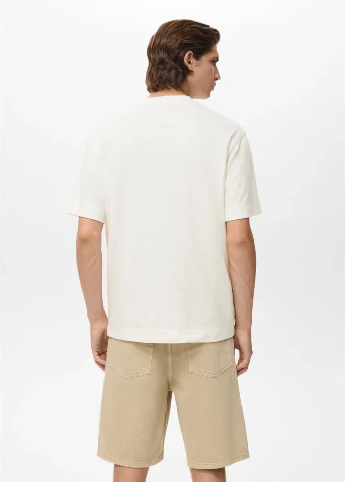 T-shirt in cotone testurizzato T-shirt in cotone testurizzato