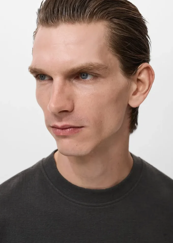 T-shirt in cotone testurizzato T-shirt in cotone testurizzato