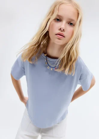 T-shirt in cotone tinta unita