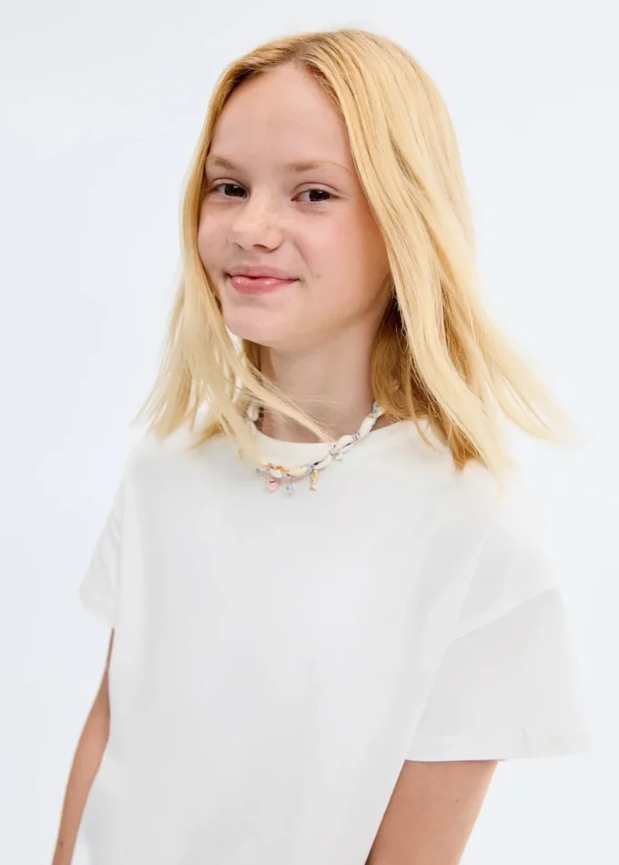 T-shirt in cotone tinta unita T-shirt in cotone tinta unita