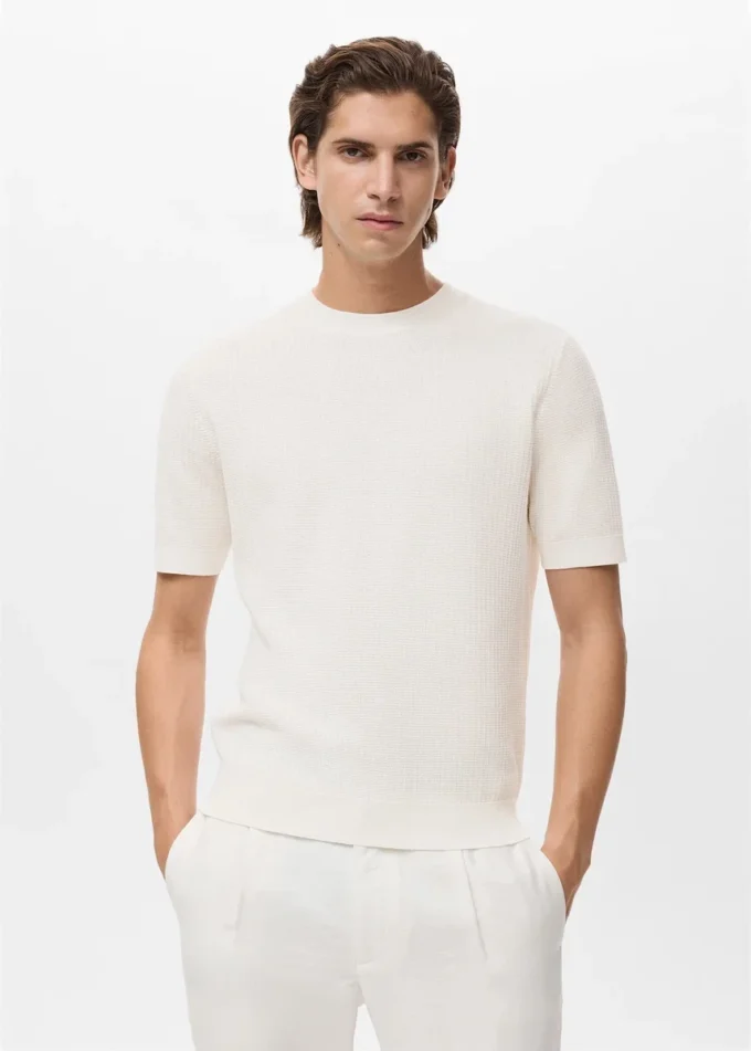 T-shirt in maglia 100% cotone T-shirt in maglia 100% cotone