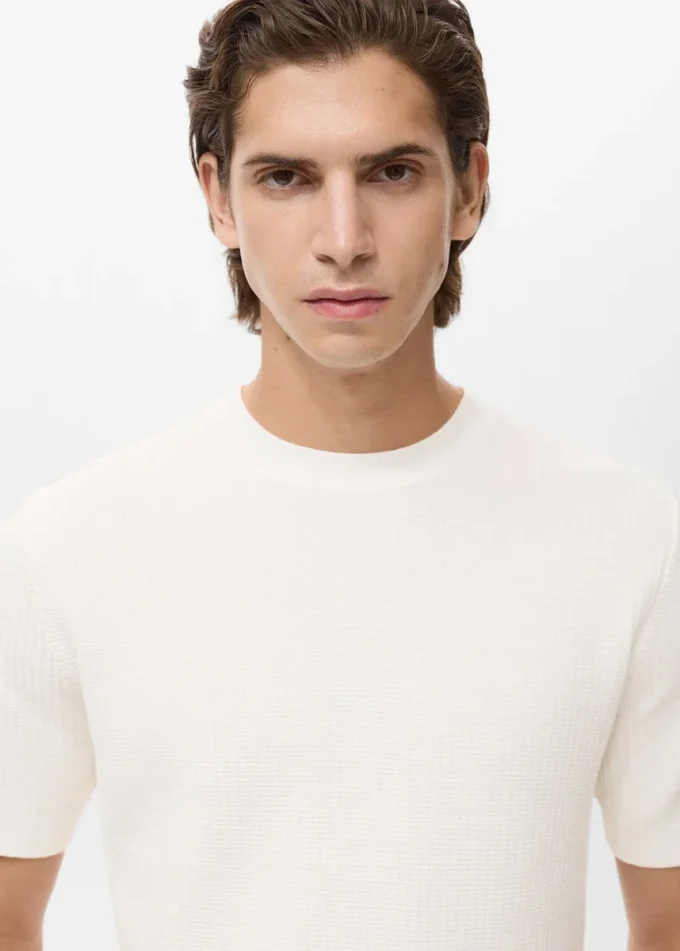 T-shirt in maglia 100% cotone T-shirt in maglia 100% cotone