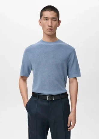 T-shirt in maglia di cotone T-shirt in maglia di cotone