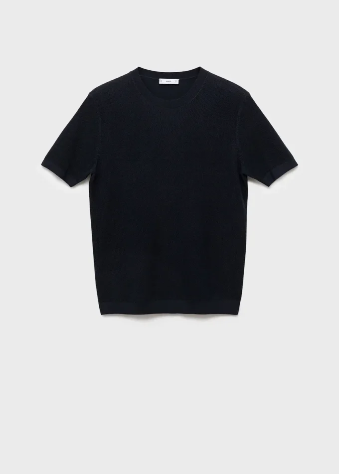 T-shirt in maglia di cotone T-shirt in maglia di cotone