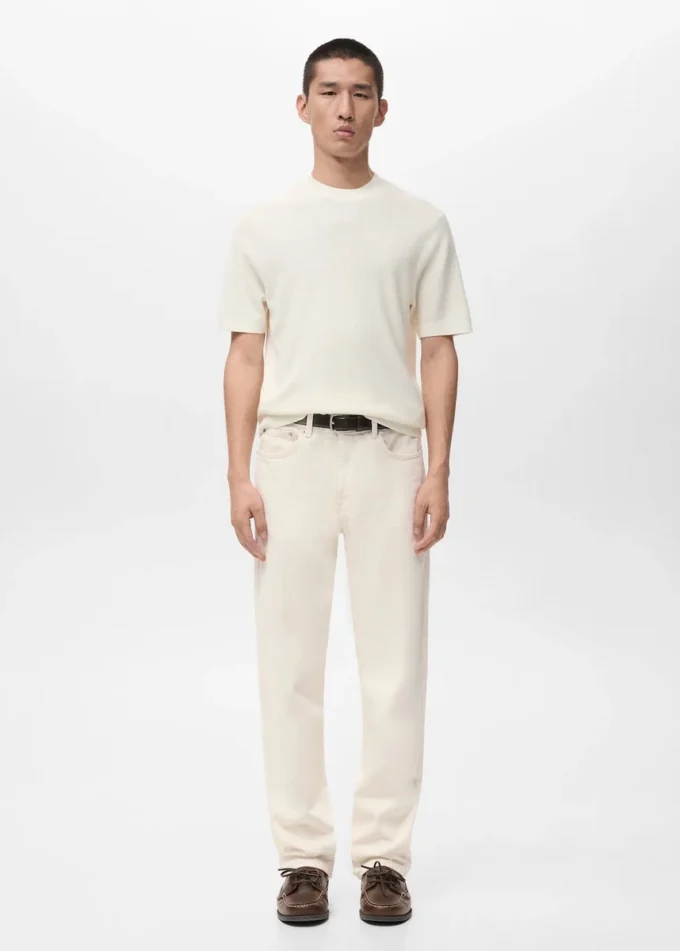 T-shirt in maglia di cotone T-shirt in maglia di cotone