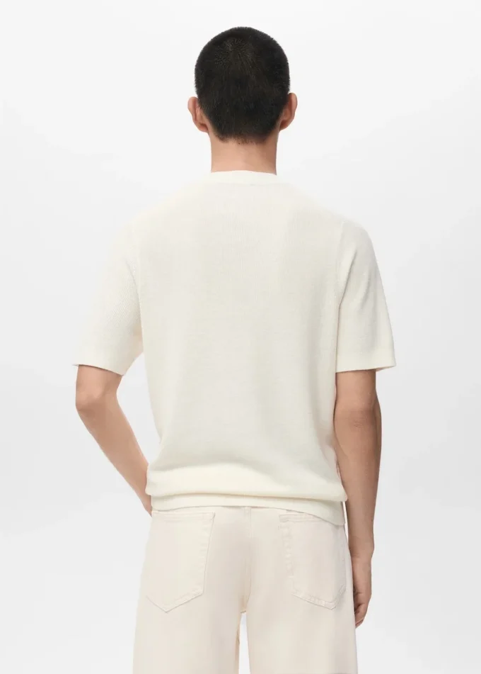 T-shirt in maglia di cotone T-shirt in maglia di cotone