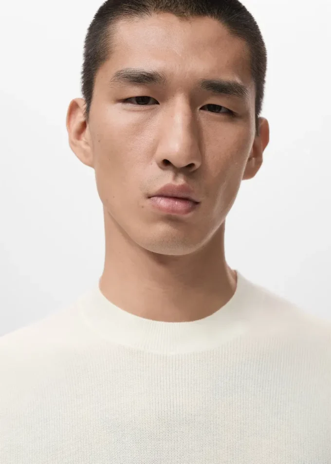 T-shirt in maglia di cotone T-shirt in maglia di cotone