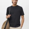 T-shirt in maglia fine di cotone T-shirt in maglia fine di cotone