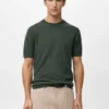 T-shirt in maglia fine di cotone T-shirt in maglia fine di cotone