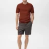 T-shirt in maglia fine di cotone T-shirt in maglia fine di cotone