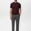 T-shirt in maglia fine di cotone T-shirt in maglia fine di cotone
