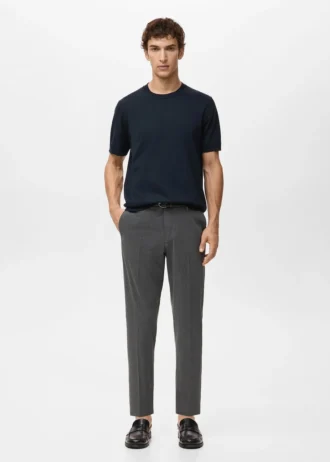 T-shirt in maglia fine di cotone