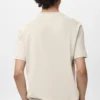 T-shirt in maglia fine di cotone T-shirt in maglia fine di cotone