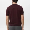 T-shirt in maglia fine di cotone T-shirt in maglia fine di cotone