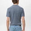 T-shirt in maglia fine di cotone T-shirt in maglia fine di cotone
