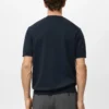 T-shirt in maglia fine di cotone T-shirt in maglia fine di cotone