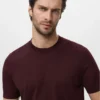 T-shirt in maglia fine di cotone T-shirt in maglia fine di cotone
