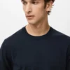 T-shirt in maglia fine di cotone T-shirt in maglia fine di cotone
