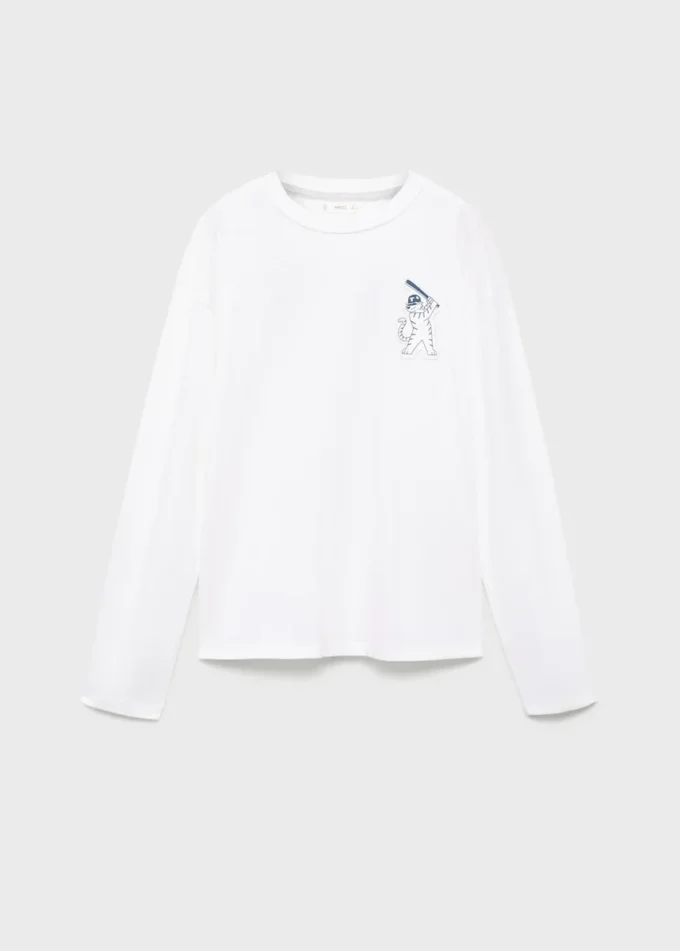 T-shirt in misto cotone stampato T-shirt in misto cotone stampato