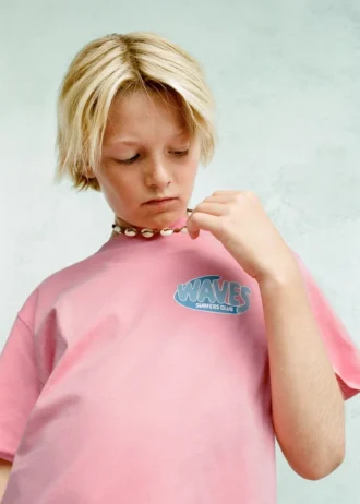 T-shirt in misto cotone stampato T-shirt in misto cotone stampato