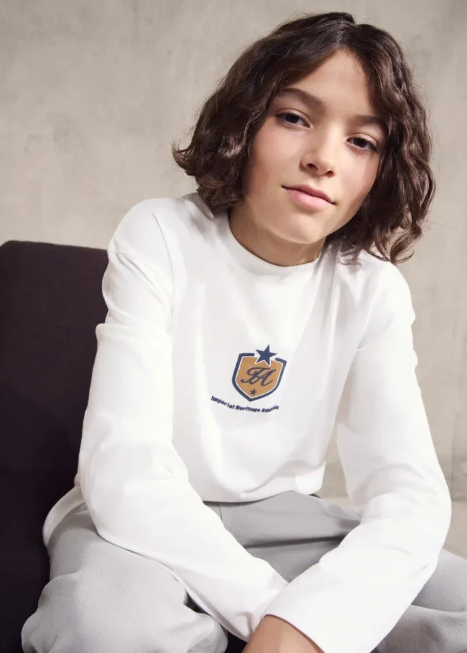 T-shirt in misto cotone stampato T-shirt in misto cotone stampato