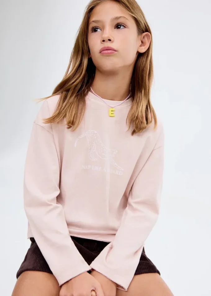 T-shirt in misto cotone stampato T-shirt in misto cotone stampato