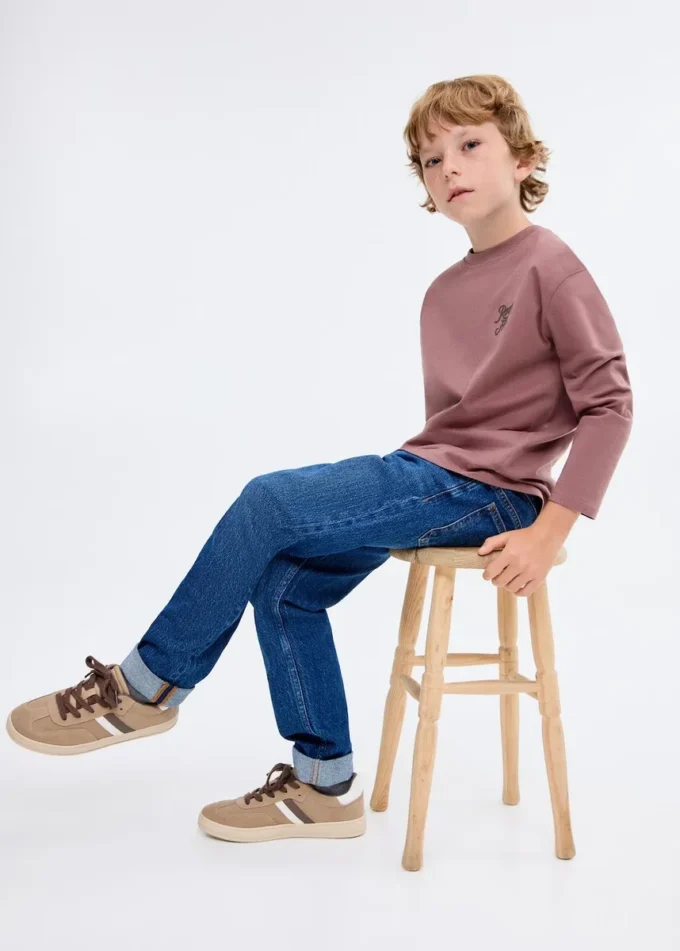 T-shirt in misto cotone stampato T-shirt in misto cotone stampato