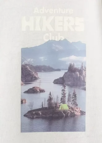 T-shirt in misto cotone stampato