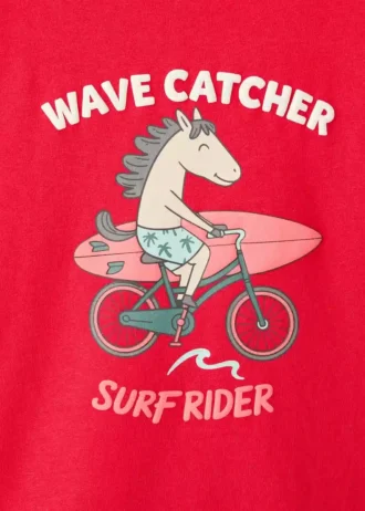 T-shirt in misto cotone stampato