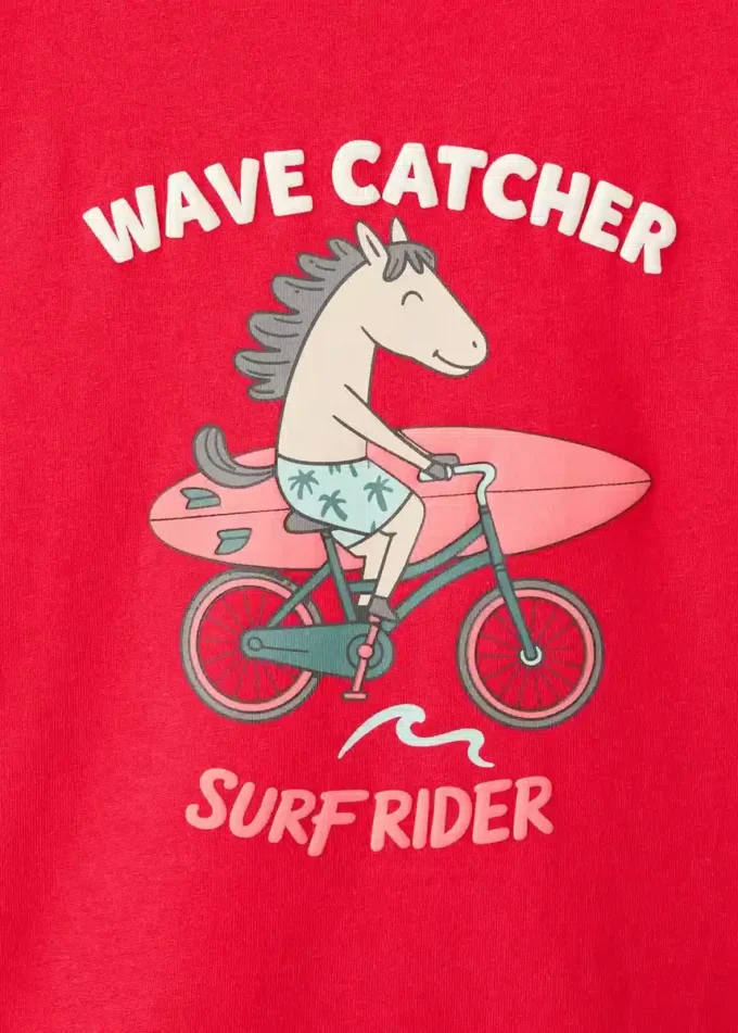 T-shirt in misto cotone stampato T-shirt in misto cotone stampato