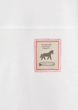 T-shirt in misto cotone stampato