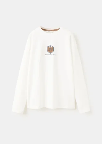 T-shirt in misto cotone stampato