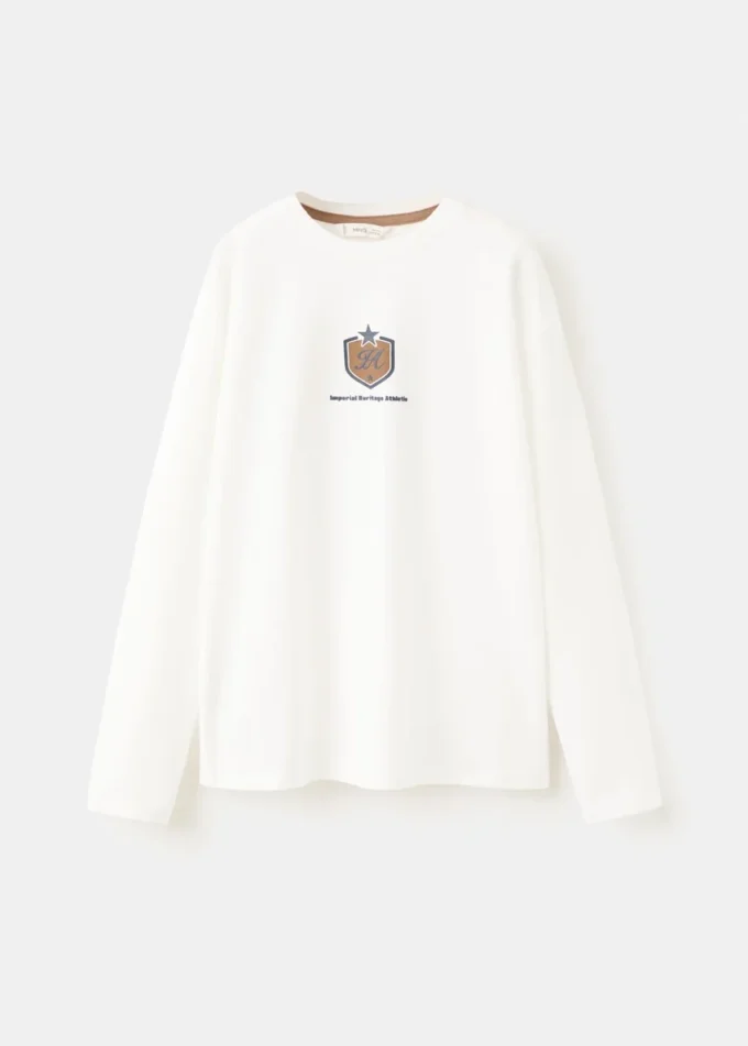 T-shirt in misto cotone stampato T-shirt in misto cotone stampato