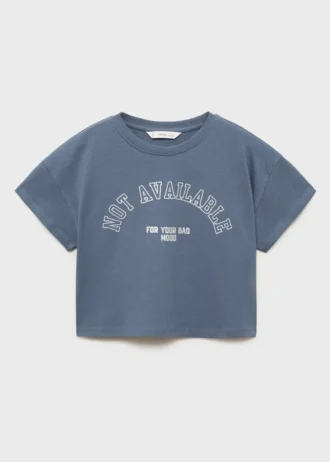 T-shirt in misto cotone stampato