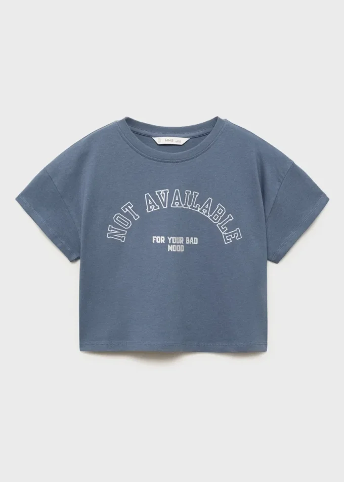 T-shirt in misto cotone stampato T-shirt in misto cotone stampato