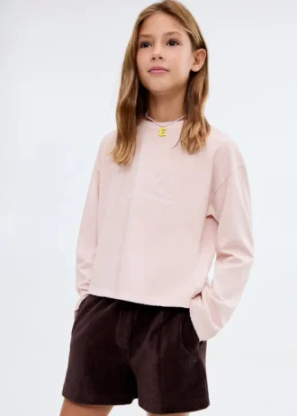 T-shirt in misto cotone stampato