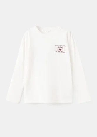 T-shirt in misto cotone stampato