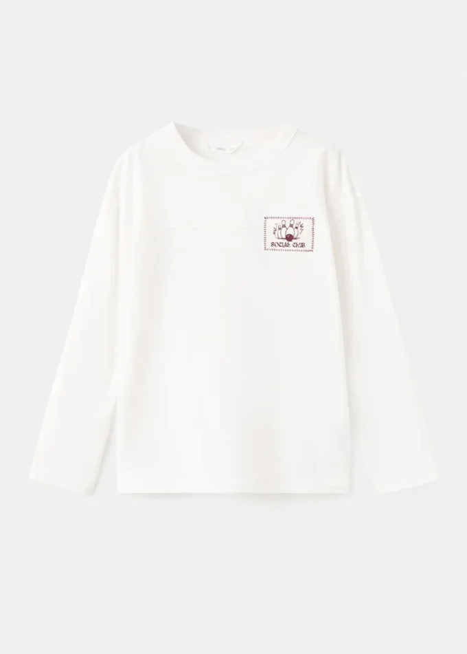 T-shirt in misto cotone stampato T-shirt in misto cotone stampato