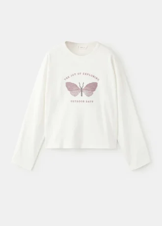 T-shirt in misto cotone stampato