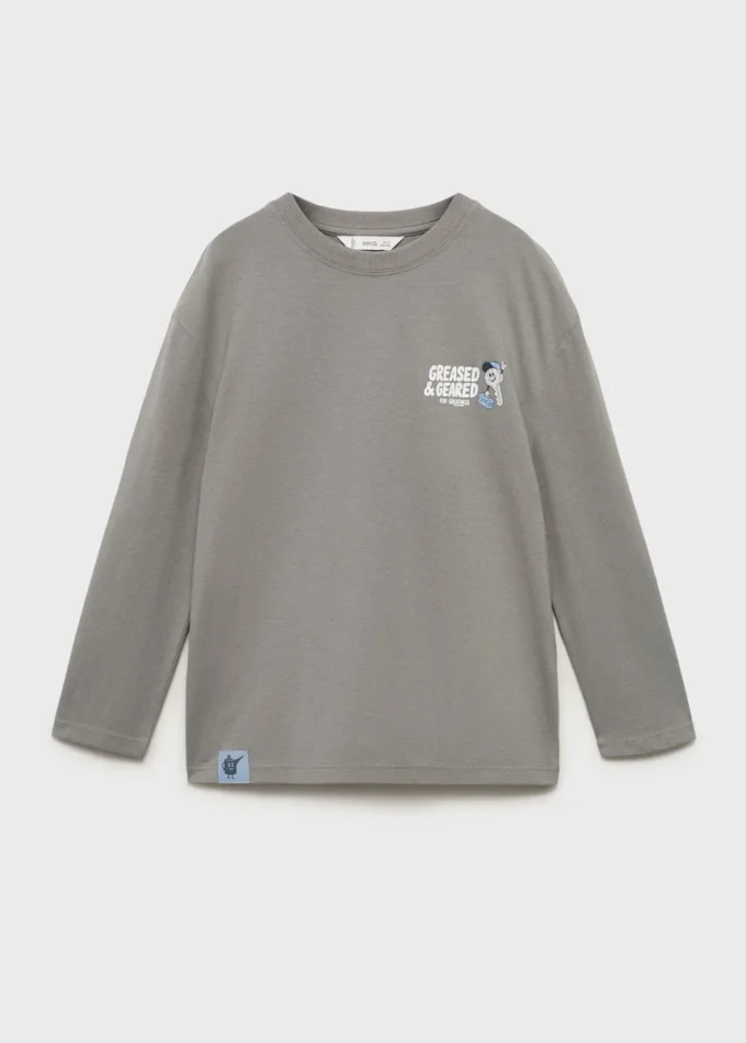 T-shirt in misto cotone stampato T-shirt in misto cotone stampato