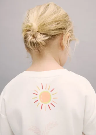 T-shirt in misto cotone stampato