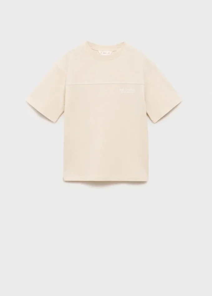 T-shirt in misto cotone stampato T-shirt in misto cotone stampato