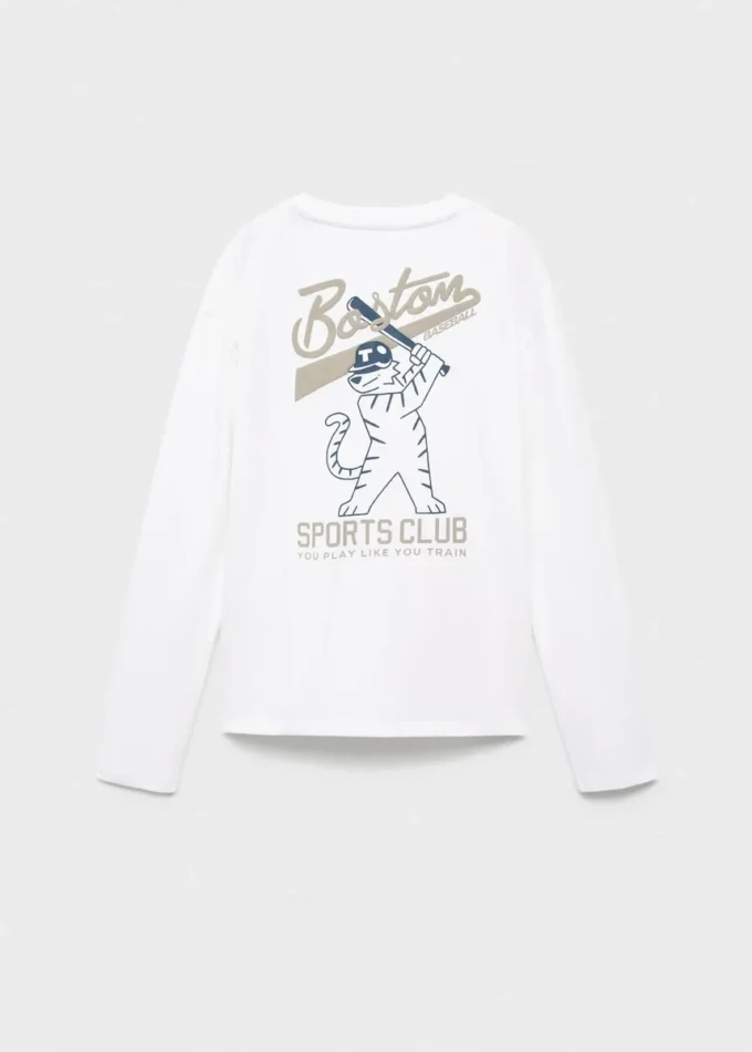 T-shirt in misto cotone stampato T-shirt in misto cotone stampato