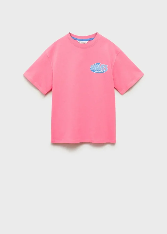 T-shirt in misto cotone stampato T-shirt in misto cotone stampato